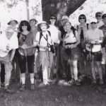 An old black and white photo of MCM members